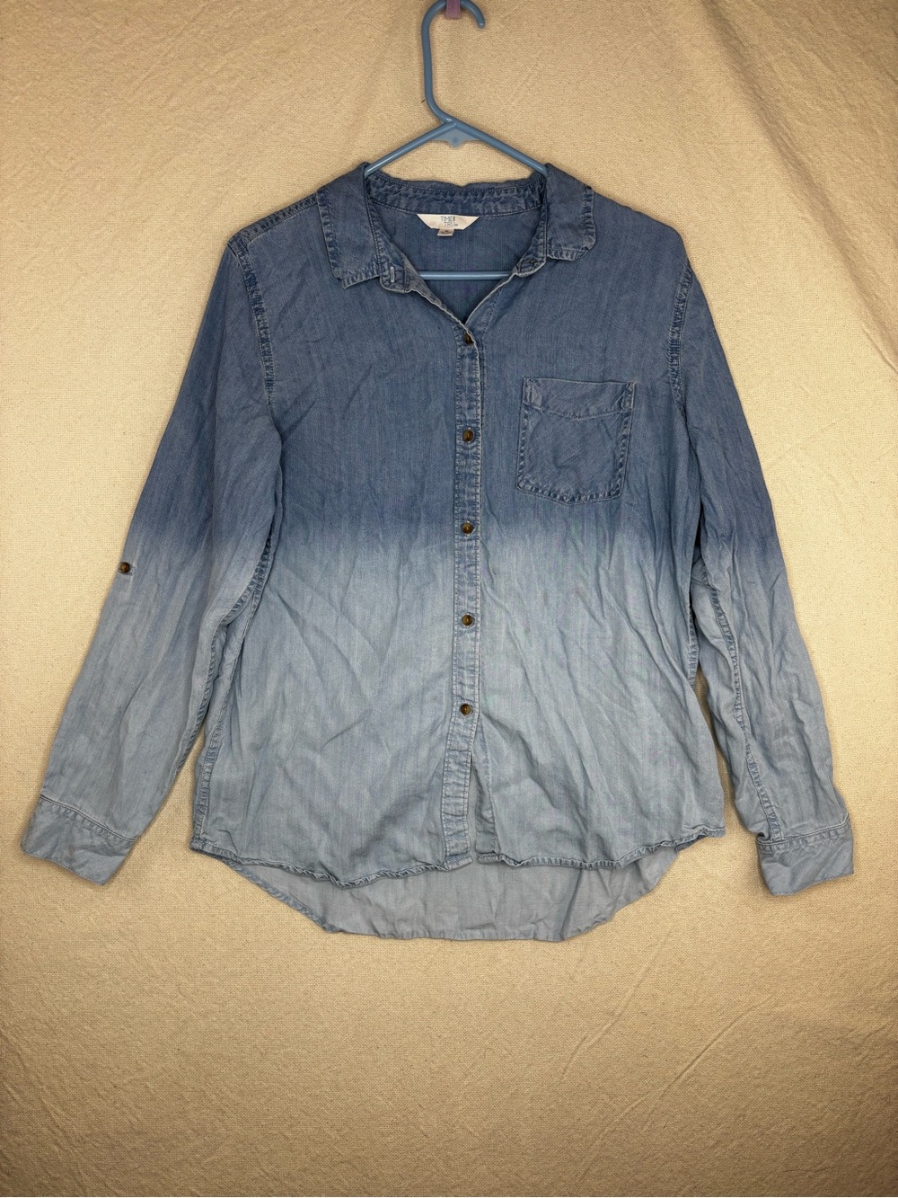 Time and Tru women’s medium button up shirt